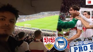 VFB Stuttgart VS Hertha BSC Stadionvlog | GÄSTEBLOCK, DERBYSTIMMUNG, LAST MINUTE SIEG 🤯😱🏟 | CedrikTV