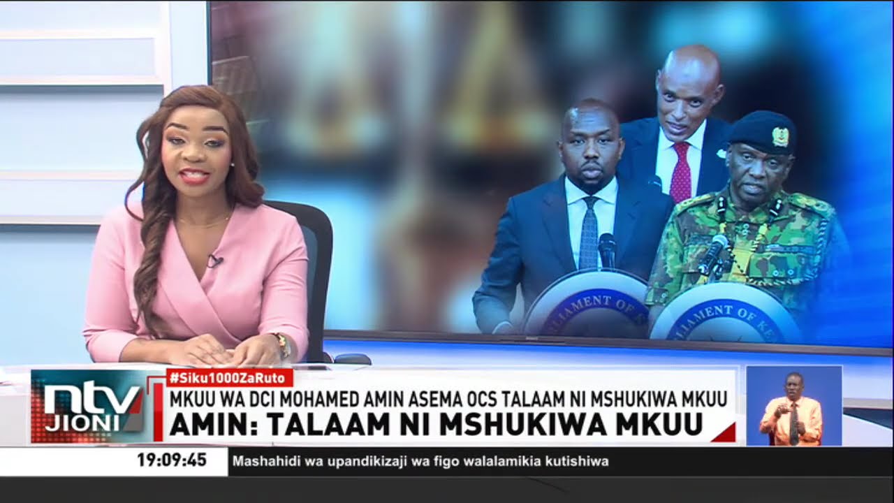 Mkuu wa DCI Mohamed Amin asema OCS Talaam ndiye mshukiwa mkuu katika mauaji ya Albert Ojwang