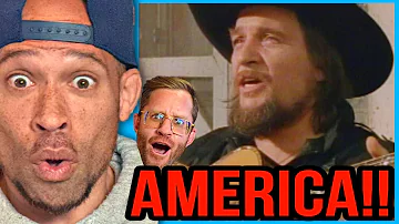 Rapper FIRST time REACTION to Waylon Jennings - America !! THIS IS AMAZING!