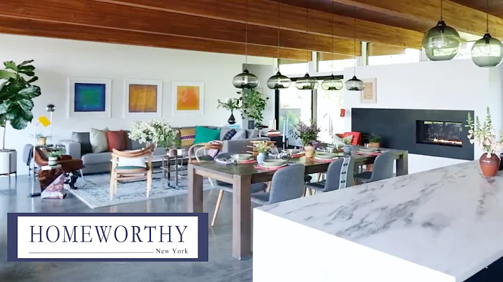 NEW YORK HOUSE TOUR | Inside a Modern Upstate Home with Mountain Views & Lush Gardens