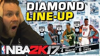 ALL DIAMOND LINE-UP!! NBA 2K17 MYTEAM BEST TEAM!