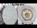 2 Glam DIY Charger Plates Ideas //Dollar Tree Charger Plates Glam DIY