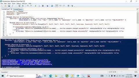 How To Change or Restart Service Accounts For Multiple SQL SERVERS AT Once Using Powershell