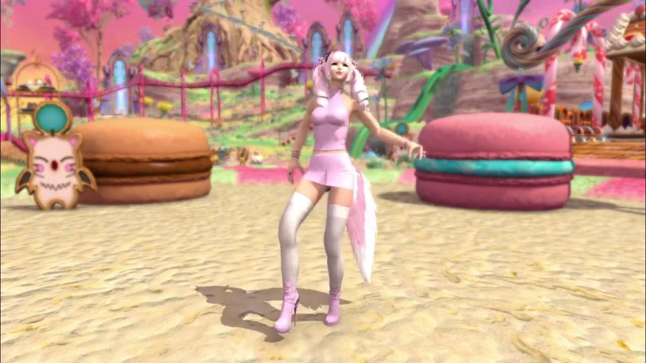 FFXIV Pink Kitty Shake It YouTube