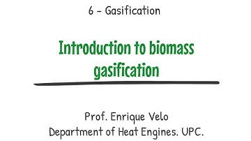 601   Introduction to biomass gasification