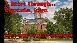A Drive Around The Clarinda, Iowa Public Square Through A Dirty Windshield Sorry