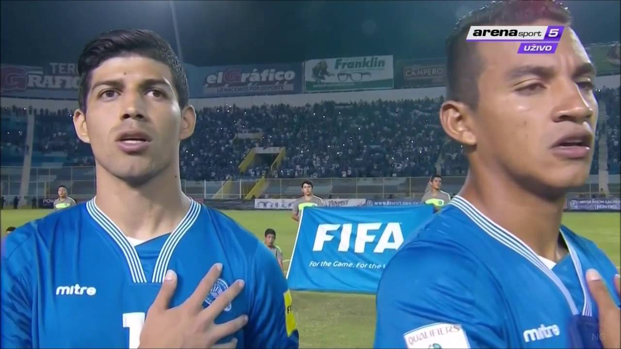 Himno de El Salvador vs Honduras. FIFA World Cup 2018 Qualifiers