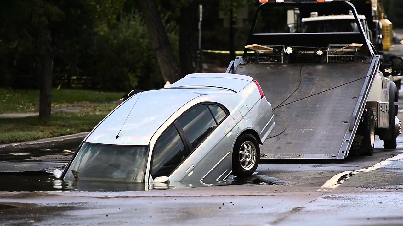 Sinkhole Swallows Car In Boulder