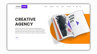 🔥Responsive Website landing page with animation using HTML,CSS and JavaScript with explanation
