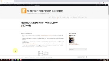 Lecture 128 - Sections from SketchUp (Spring 2019)
