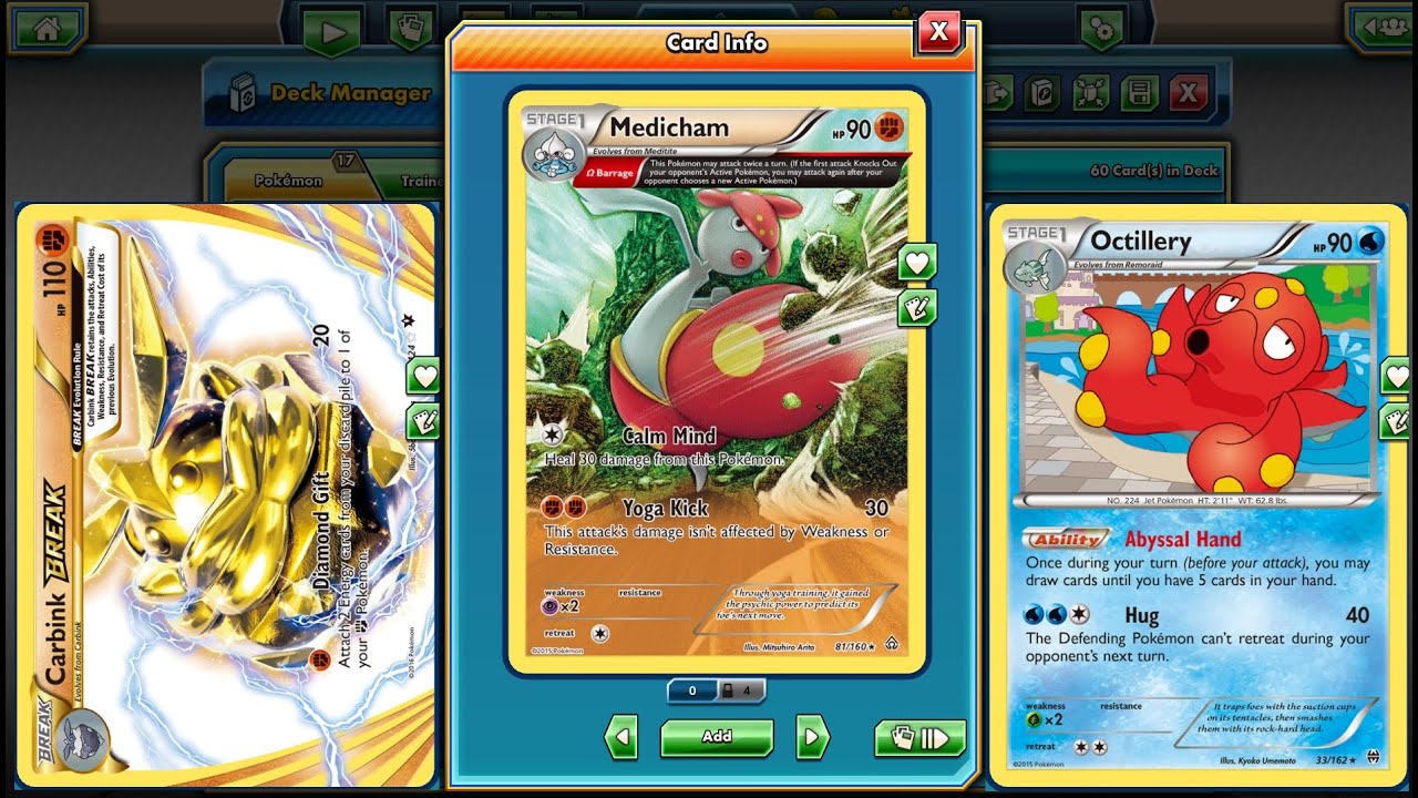 Pokemon TCG - Medicham/Carbink Break/Octillery Best Budget Fates Collide Deck!