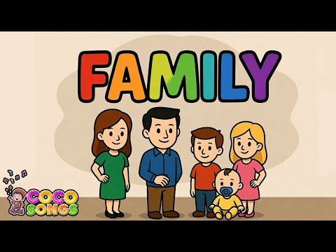 Membros da família- Toddler Learning Video - Educational Baby Learning Cartoon - Kids Nursery Rhymes