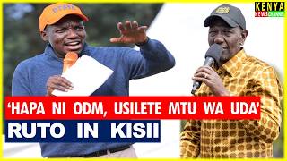 Listen what NO NONSENSE Simba Arati told Ruto face to face today in Kisii