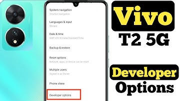 How to enable Developer Options in Vivo T2 5G || Vivo T2 5G me developer options kaise enable kare |