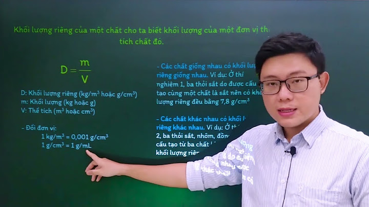 Tính giá trị trung bình của khối lượng riêng