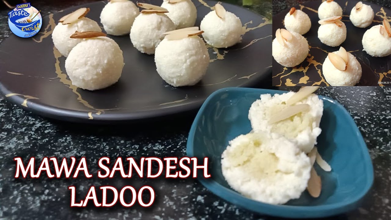 MAWA SANDESH LADOO| KHOYA WITH SANDESH FLAVOUR|HOW TO MAKE INSTANT KHOYA AND SANDESH