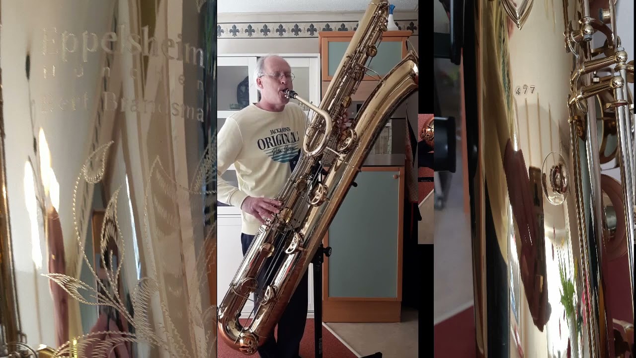 Contrabass Sax Maniac - Excersice #1 - Bert Brandsma on a brand new Eppelsheim Contrabass saxophone