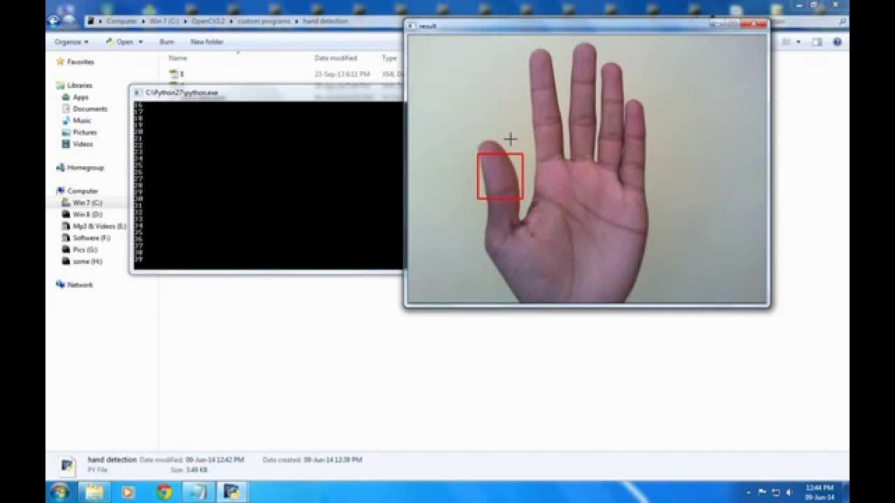 Hand Tracking using opencv and python - YouTube