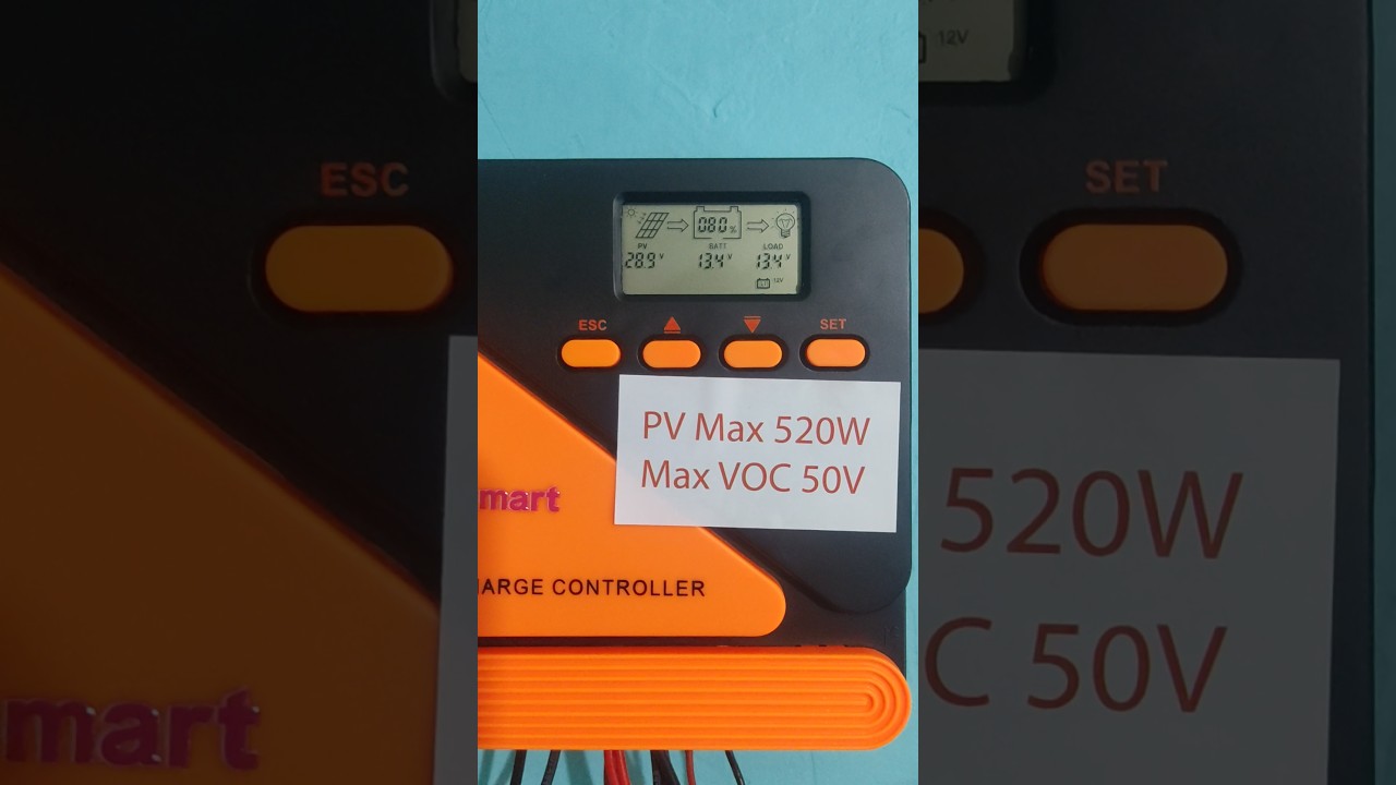 amicismart true mppt solar charge controller 20A.Battery type Solar Volte Discharge Voltage setting