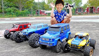 예준이의 자동차 장난감 레이싱 조종놀이 몬스터 트럭 경주놀이 Car Toy Racing with Monster Truck screenshot 2