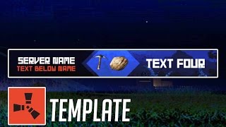 RUST Server Banner Template | Created in After Effects CC