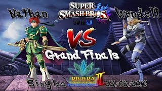 RCS II - Nathan (Ryu, Roy) Vs Wendell (Diddy Kong, Pit, Sheik) - GRAND FINALS - Smash Wii U Singles