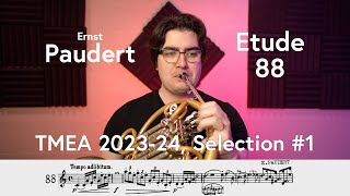 (TMEA All-State 2023-2024 #1) Paudert, Etude #88 from "The Blue Book"
