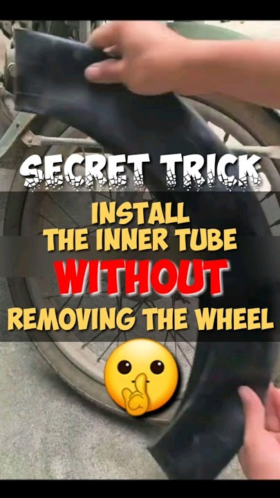 Never Remove Your Wheel Again! 🔧 How to Install an Inner Tube in 60 SECONDS #DIYbike #geniushack