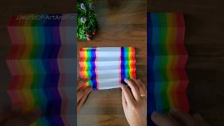 DIY 3D Rainbow Pop-Up Card | Handmade Card Making Tutorial | #shorts #shortsfeed #art #diy #cards