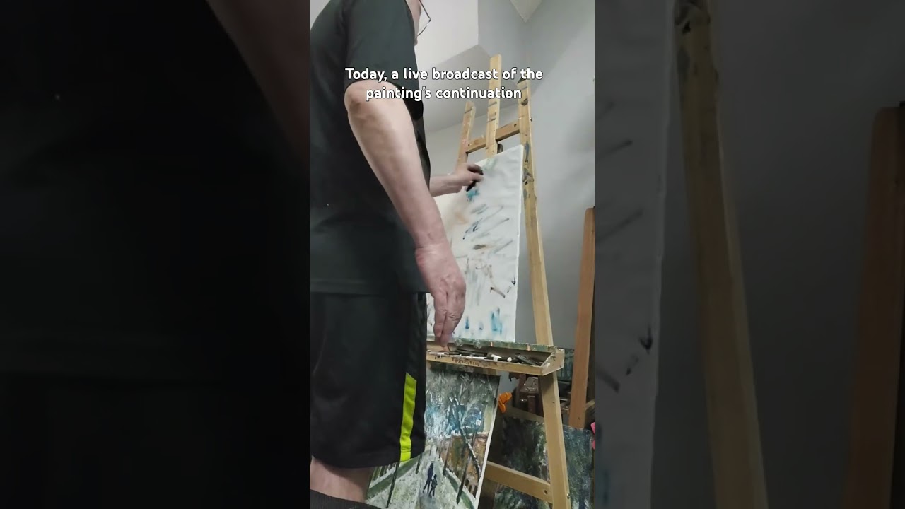 Today, a live broadcast of the painting's continuation 