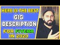 How to Write Best Fiverr Gig Description, Best Gig Description Ideas 2020, Earn Money from Fiverr