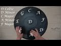 Introducing Handpan scales & chords: D Minor Tuning "Celtic" / "Amara"