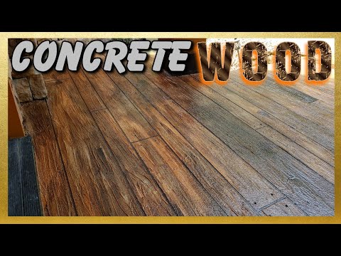 Concrete WOOD Resurfacing 👷 Step by Step 👷 WATCH as we CREATE Decorative CONCRETE Wood