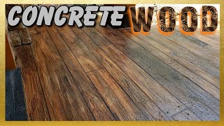 Concrete WOOD Resurfacing  Step by Step  WATCH as we CREATE Decorative CONCRETE Wood