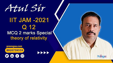 IIT JAM -2021 Q 12 MCQ 2 marks Special theory of relativity