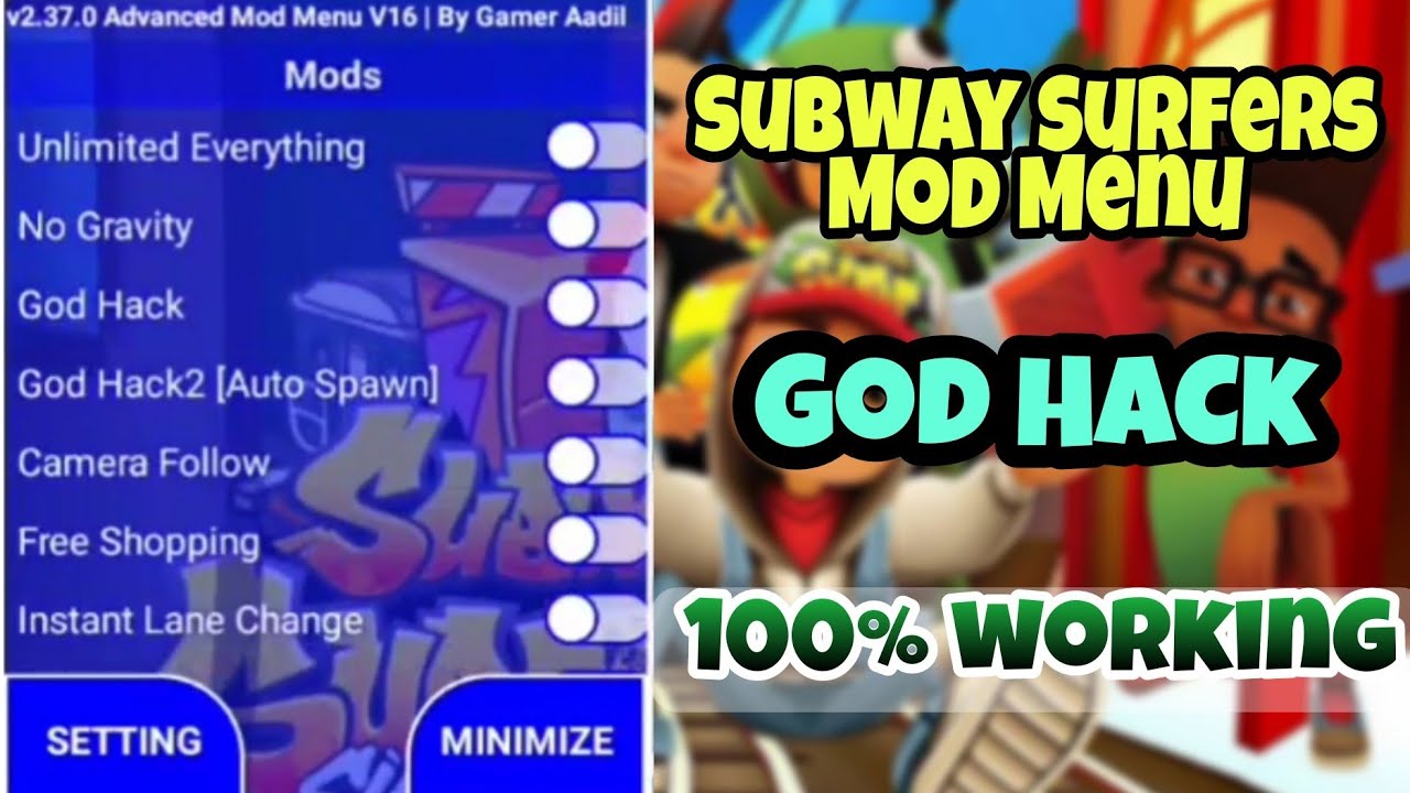 Subway Surfers Mod Menu v2.38.0 😱 Download Link Unlimited Coins