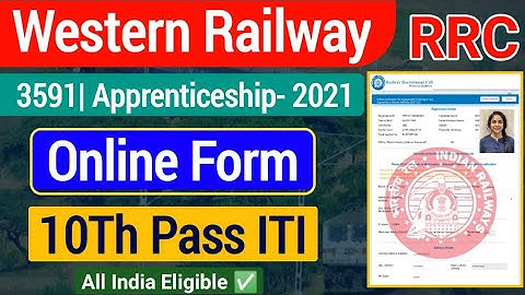 Western Railway Apprentice Online Form 2021 Kaise Bhare| RRC WR Apprenticeship Online Form 2021|