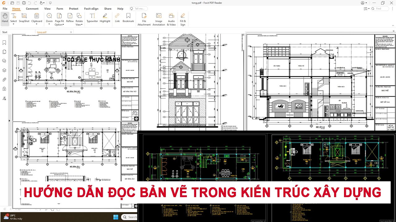 HƯỚNG DẪN ĐỌC BẢN VẼ TRONG KIẾN TRÚC XÂY DỰNG [HỌA VIÊN KIẾN TRÚC ...