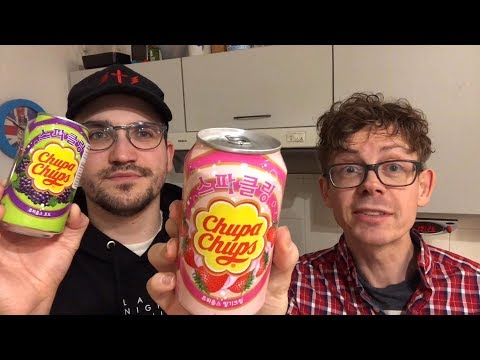 Chupa Chups Sparkling Drink Cans: Testing Every Flavor - Strawberry, Grape & Co!