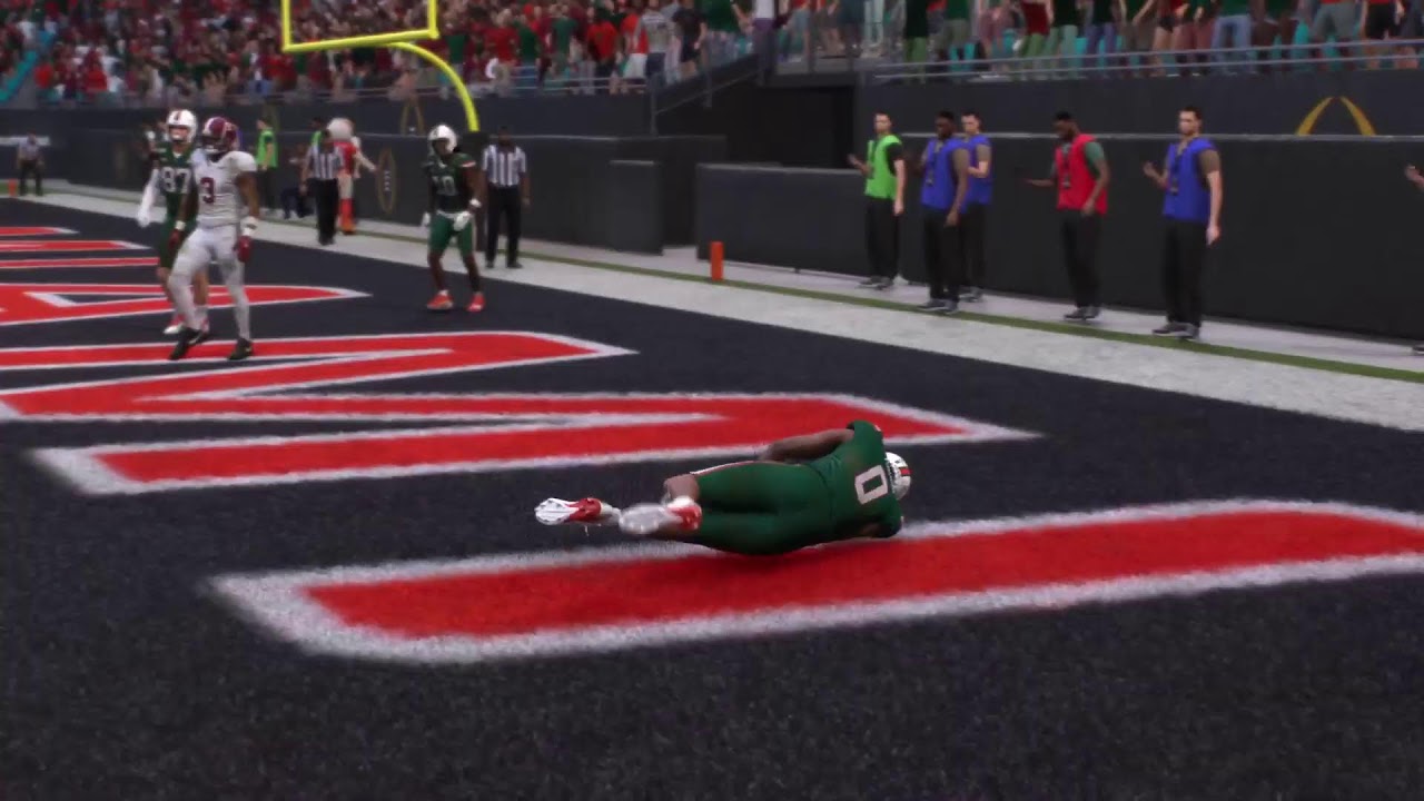Hey check out my NCAA National championship gameplay