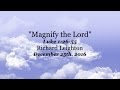 "Magnify the Lord" Luke 1:26 55 - 12-25-2016