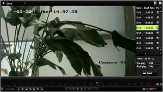 How to configure event playback