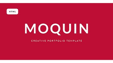 Moquin Creative Portfolio HTML Template | Themeforest Website Templates and Themes