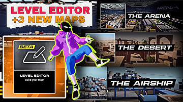 The LEVEL EDITOR Beta & NEW MAP UPDATE All Details | Rooftops & Alleys The Parkour Game