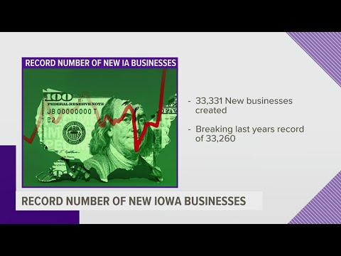 Iowa saw record number of new businesses in 2022 fiscal year