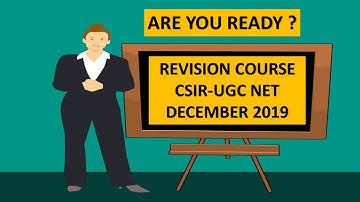 REVISION & PRACTICE COURSE FOR CSIR NET DECEMBER 2019 EXAM | UNACADEMY