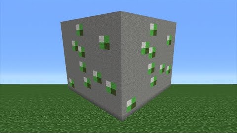 Minecraft Tutorial: How To Make An Emerald Ore Block