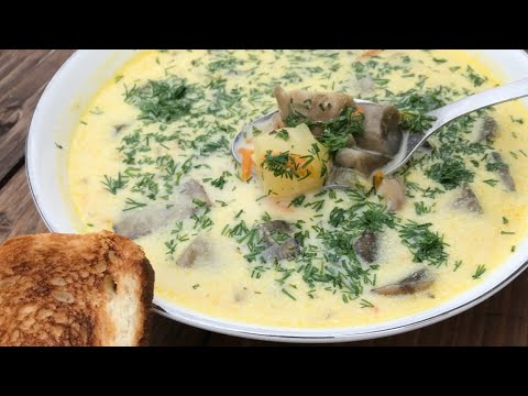 Сливочный суп с подосиновиками