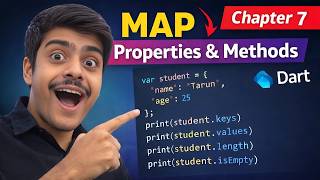 Chapter 7 Dart Map in Hindi | Map Properties &amp; Methods Explained | Flutter / Dart Tutorial |