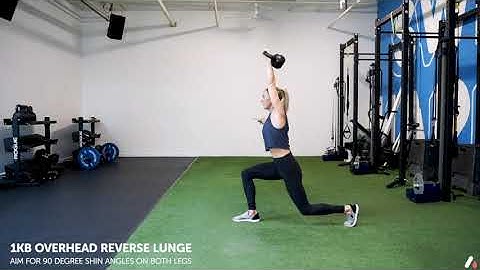 1KB Overhead Reverse Lunge
